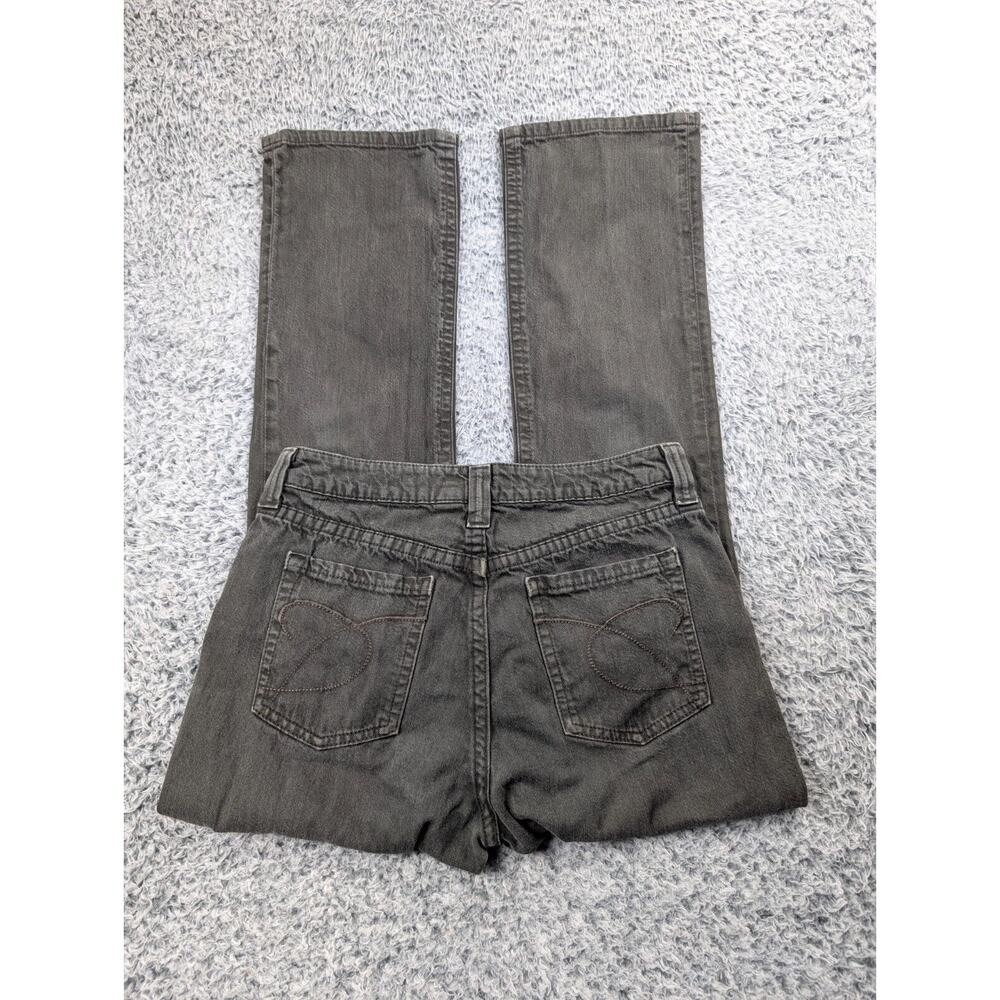 Chicos Jeans Women 0.5 Gray Normcore Stretch Casual Denim Distressed Straight